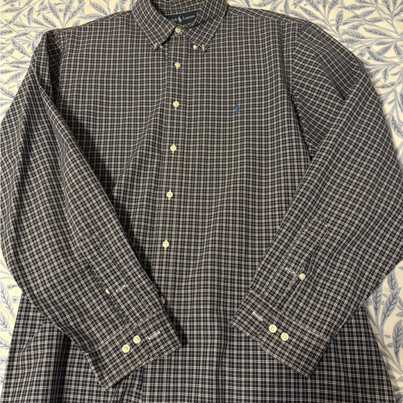 Ralph Lauren Other - Ralph Lauren Men’s Blue & Beige Checkered Shirt❗️